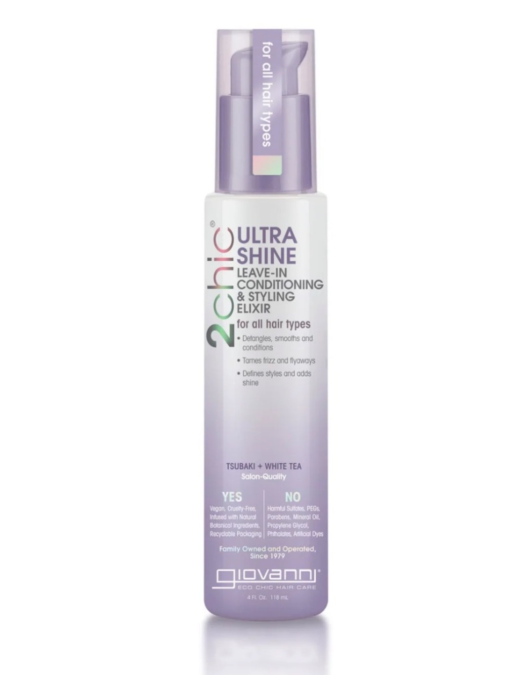 2CHIC ULTRA-SHINE LEAVE-IN CONDITIONING ELIXIR tsubaki & white tea